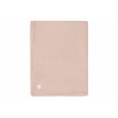 Couverture berceau 75 x 100 cm basic knit velvet rose