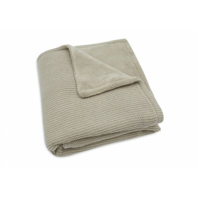 Couverture berceau 75 x 100 cm basic knit velvet olive