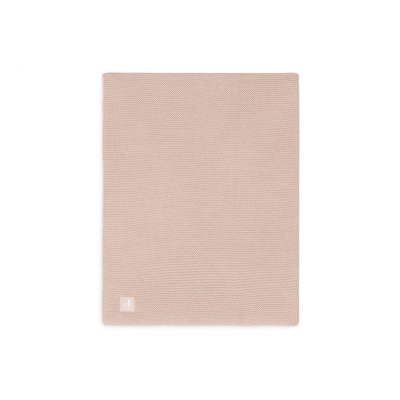 Couverture berceau 75 x 100 cm basic knit rose