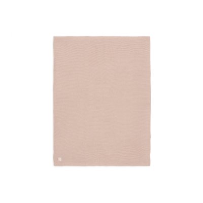 Couverture berceau 75 x 100 cm basic knit rose