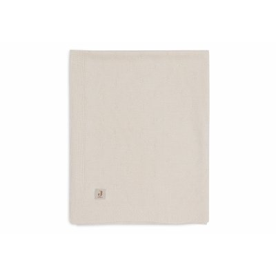 Couverture berceau 75x100 cm cosy knit ivoire