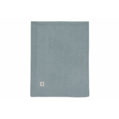 Couverture berceau 75x100 cm cosy knit sea green
