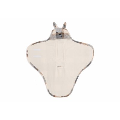 Couverture portefeuille câline bunny check bouclette