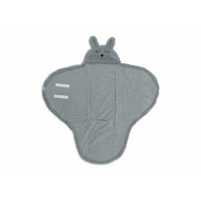 Couverture portefeuille câline bunny sea green