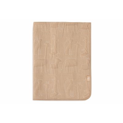 Couverture bébé 100x150 cm jungle jambo biscuit et oatmeal