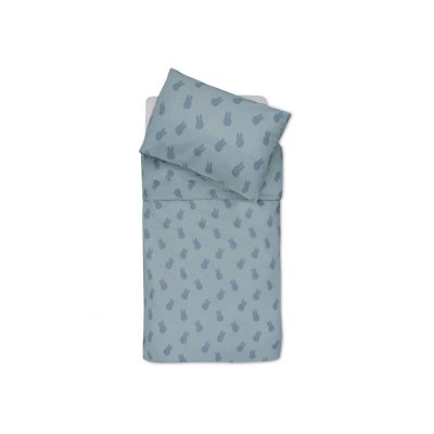 Housse de couette et taie 100x140 cm miffy shadow sea green