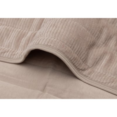 Couverture bébé 75 x 100 cm velvet rib milky coffee