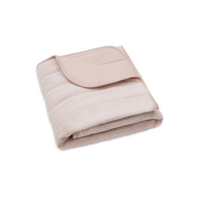 Couverture bébé 75 x 100 cm velvet rib wild rose