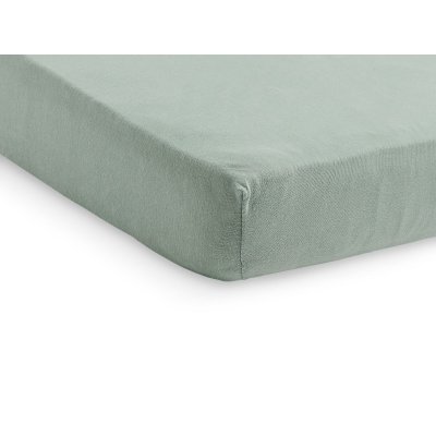 Lot de 2 draps housses 60x120 cm jersey ash green
