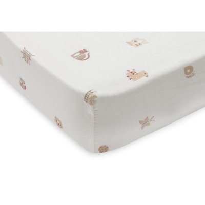 Drap housse berceau 40x80 cm jersey animal friends