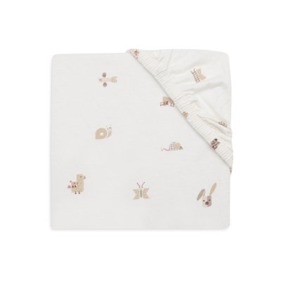 Drap housse 70x140 cm jersey animal friends