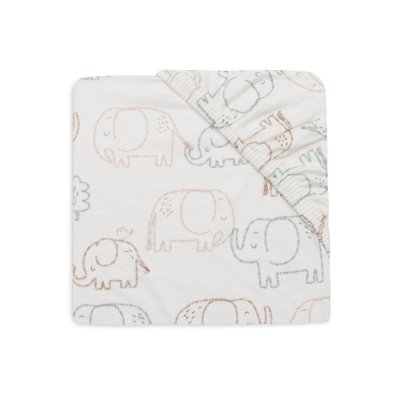 Drap housse 60x120 cm jersey elephant tales
