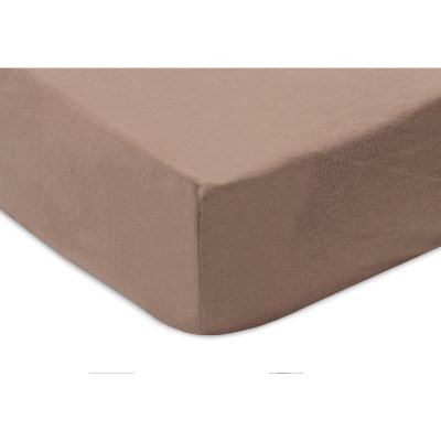 Drap housse berceau 40x80 cm jersey milky coffee