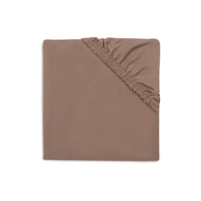 Drap housse 70x140 cm jersey milky coffee