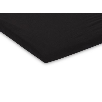 Drap housse 75 x 95 cm jersey pour tapis de parc noir