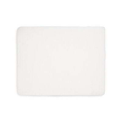 Lot de 2 draps housses 75 x 95 cm jersey pour tapis de parc white