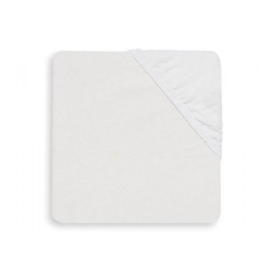 Drap housse en coton 60 x 120 cm white