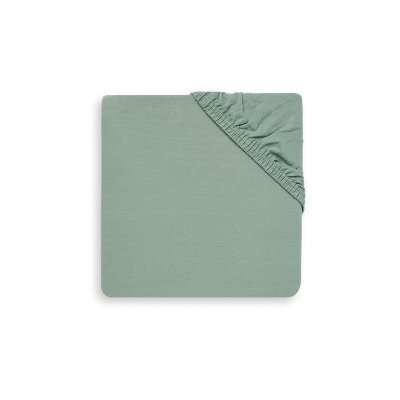 Drap housse 60x120 cm jersey ash green