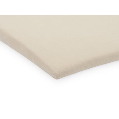 Drap housse 75 x 95 cm jersey pour tapis de parc nougat