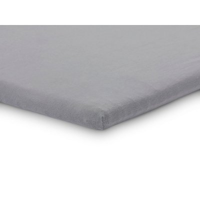 Drap housse 75 x 95 cm jersey pour tapis de parc storm grey