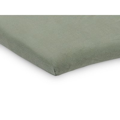 Lot de 2 draps housses 75 x 95 cm jersey pour tapis de parc ash green