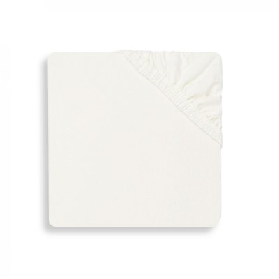 Drap housse 75 x 95 cm jersey pour tapis de parc ivoire