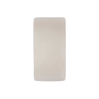 Lot de 2 draps housses 60x120 cm jersey ivoire et nougat