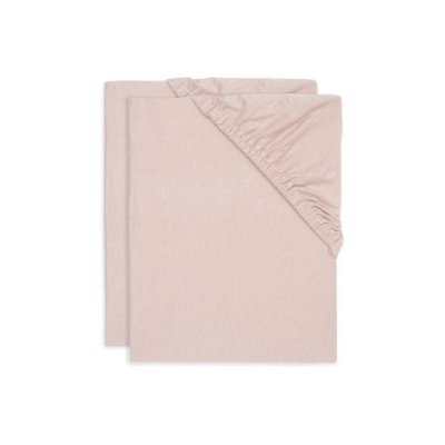 Lot de 2 draps housses jersey 40/50 x 80/90 cm wild rose