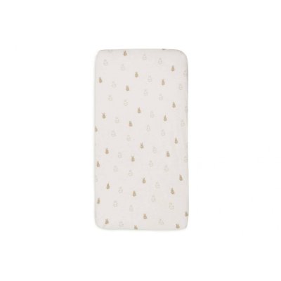Drap housse berceau 40x80 cm jersey happy miffy nougat