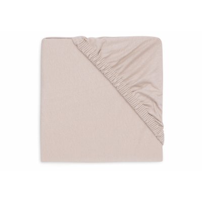 Drap housse ø95cm en jersey matelas de parc nougat