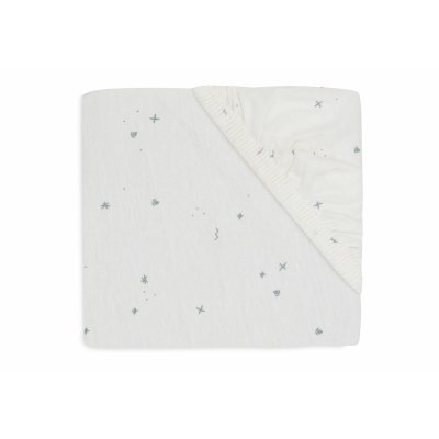 Drap housse berceau 40x80 cm jersey twinkling sea green