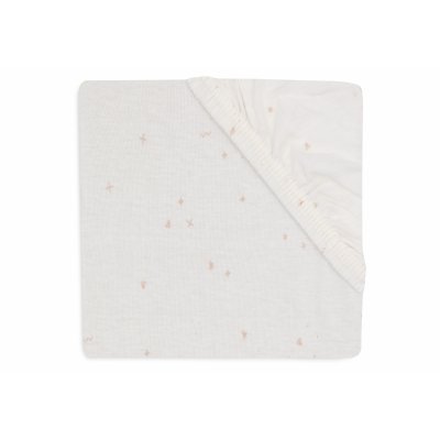 Drap housse berceau 40x80 cm jersey twinkling wild rose