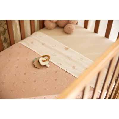 Drap housse berceau 40x80 cm jersey twinkling wild rose