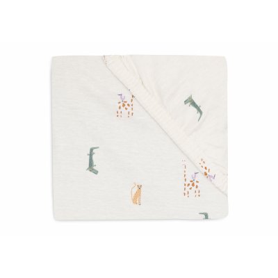 Drap housse 60x120 cm jersey jungle jambo