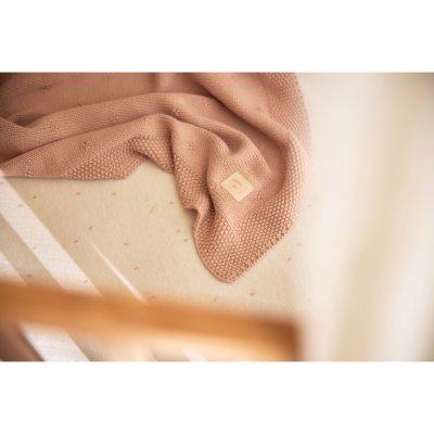 Drap housse 60x120 cm jersey twinkling wild rose