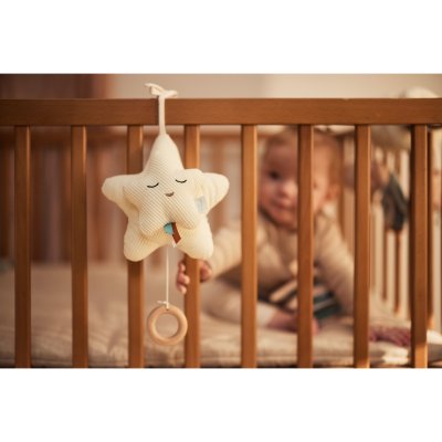 Peluche musicale étoile ivoire