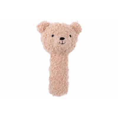 Hochet ours bouclette teddy bear wild rose