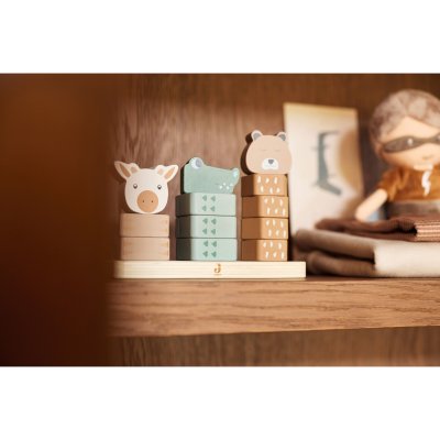 Animaux à empiler en bois jungle jambo