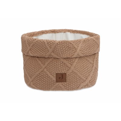 Panier de rangement check knit biscuit