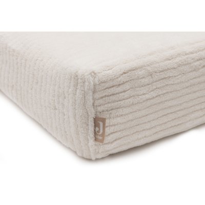 Housse matelas à langer 50 x 70 cm cloudy rib oatmeal
