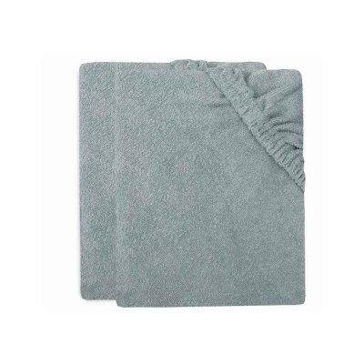 Lot de 2 housses matelas à langer éponge 75 x 85 cm sea green