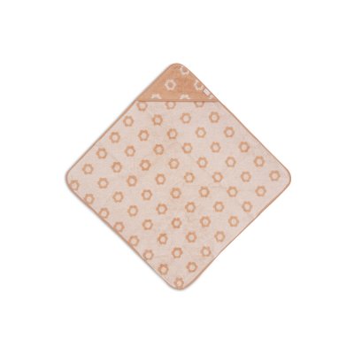 Cape de bain bébé éponge 75x75 cm jacquard flower