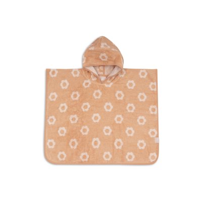 Poncho de bain éponge jacquard réversible 1-3 ans flower