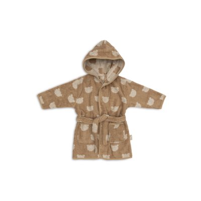 Peignoir éponge enfant jacquard teddy bear 1-2 ans