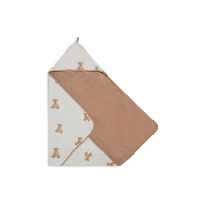 Cape de bain bébé 75x75 cm jersey teddy bear