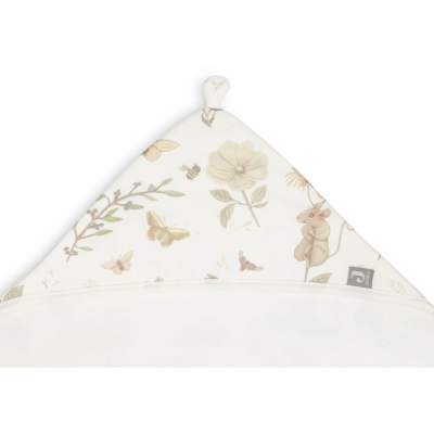 Cape de bain bébé 75x75 cm jersey dreamy mouse