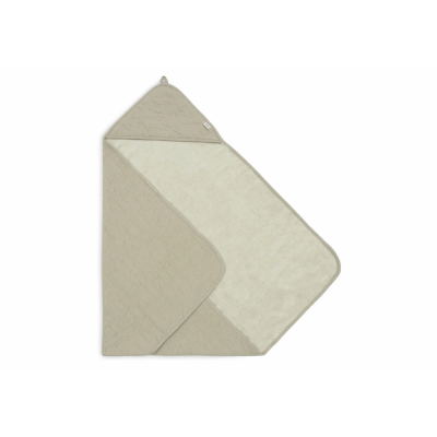 Cape de bain bébé 75 x 75 cm eponges waves olive