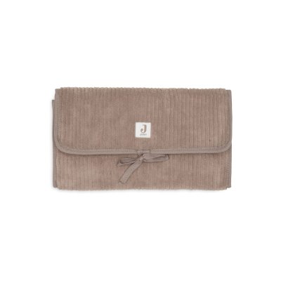 Tapis à langer nomade cloudy rib milky coffee