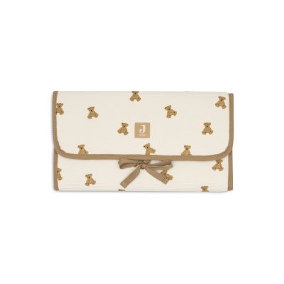 Tapis à langer nomade little waffle mini teddy bear