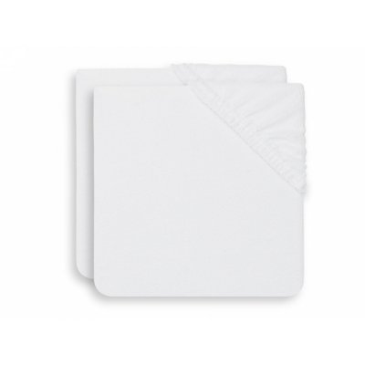Lot de 2 housses matelas à langer éponge 50 x 70 cm white